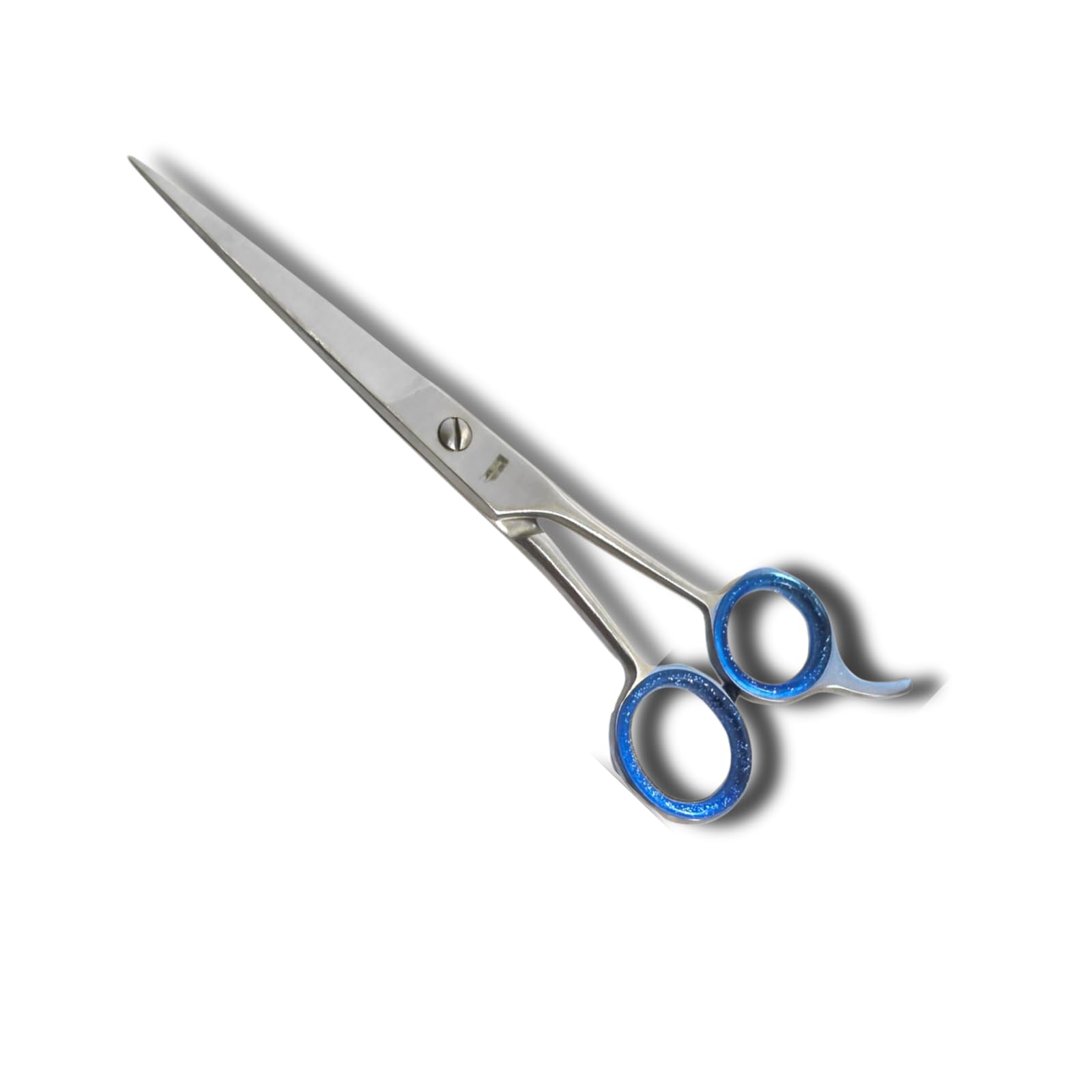 AZZYMO Professional Hair Cutting Scissors Set, 6 inches and 4 inches Stainless Steel Shears, 2-Piece with Case, Silver and Blue - Image 2