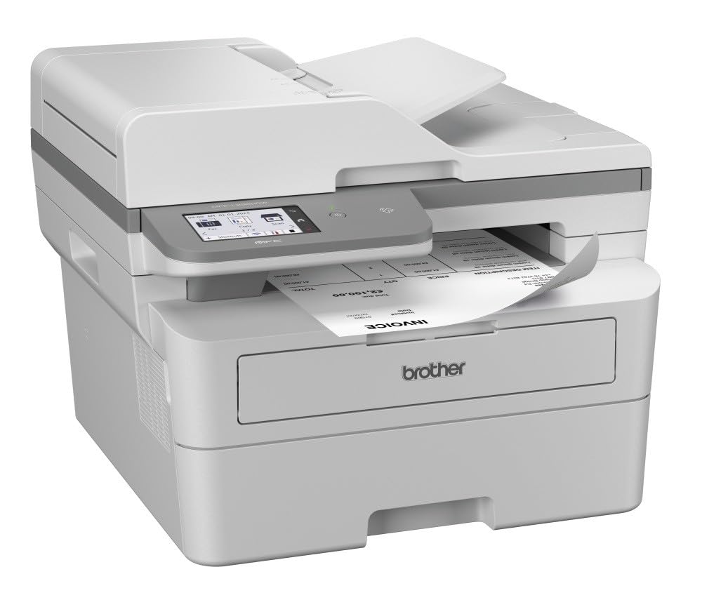 Brother MFCL2980DW Monochrom-Laser-Multifunktionsgerät mit 34 Seiten pro Minute, automatisches beidseitiges Drucken und Kopieren, kabelgebundenes Netzwerk, WLAN und NFC, 8,8 cm Touchscreen-Display,