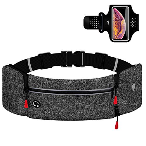 Senston Riñonera Running Impermeable Riñonera Movil Running para Mujeres y Hombres, Ideal para Trotar, Caminar, Actividades al Aire Libre