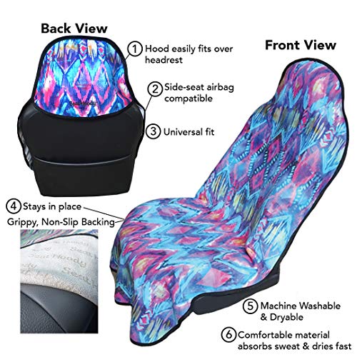 Capuz de assento: carro pós-treino, caminhão, protetor de capa de assento. Ajuste universal, lavável