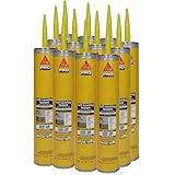 Sikaflex Self Leveling Sealant, Gray, Polyurethane with an Accelerated Curing Capacity for Sealing Horizontal Expansion Joints in Concrete, 29 fl. oz Cartridge, 12 Pack
