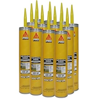 Sikaflex Self Leveling Sealant, Gray, Polyurethane with an Accelerated Curing Capacity for Sealing Horizontal Expansion Joints in Concrete, 29 fl. oz Cartridge, 12 Pack