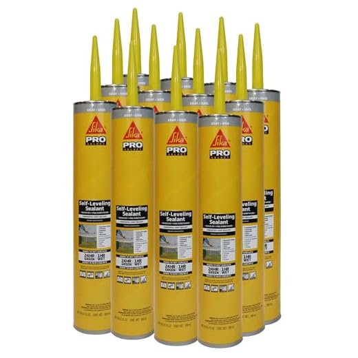 SIKA Sikaflex Self-Leveling Sealant, Gray, 29 fl oz, 12-Pack