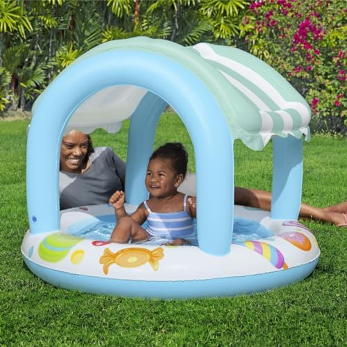 Bestway, Inflatable Sweet Shop Paddling Pool, Kids, Toddler Outdoor Garden Paddling Pool with Shade, Canopy Baby Pool, Ages 2+ - View 4