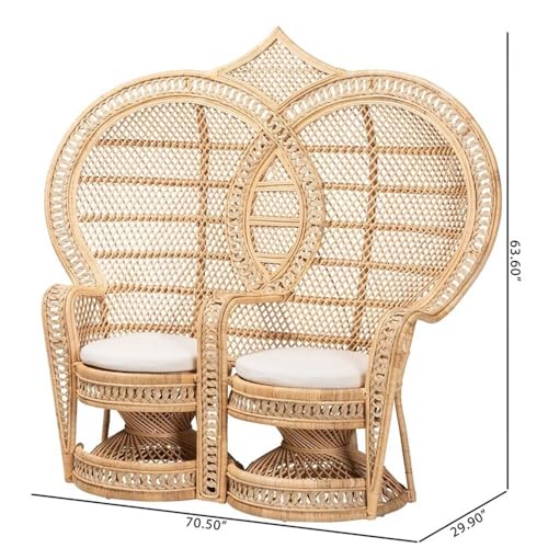 Sillón Bohemio Plegable Marrón miniatura 3