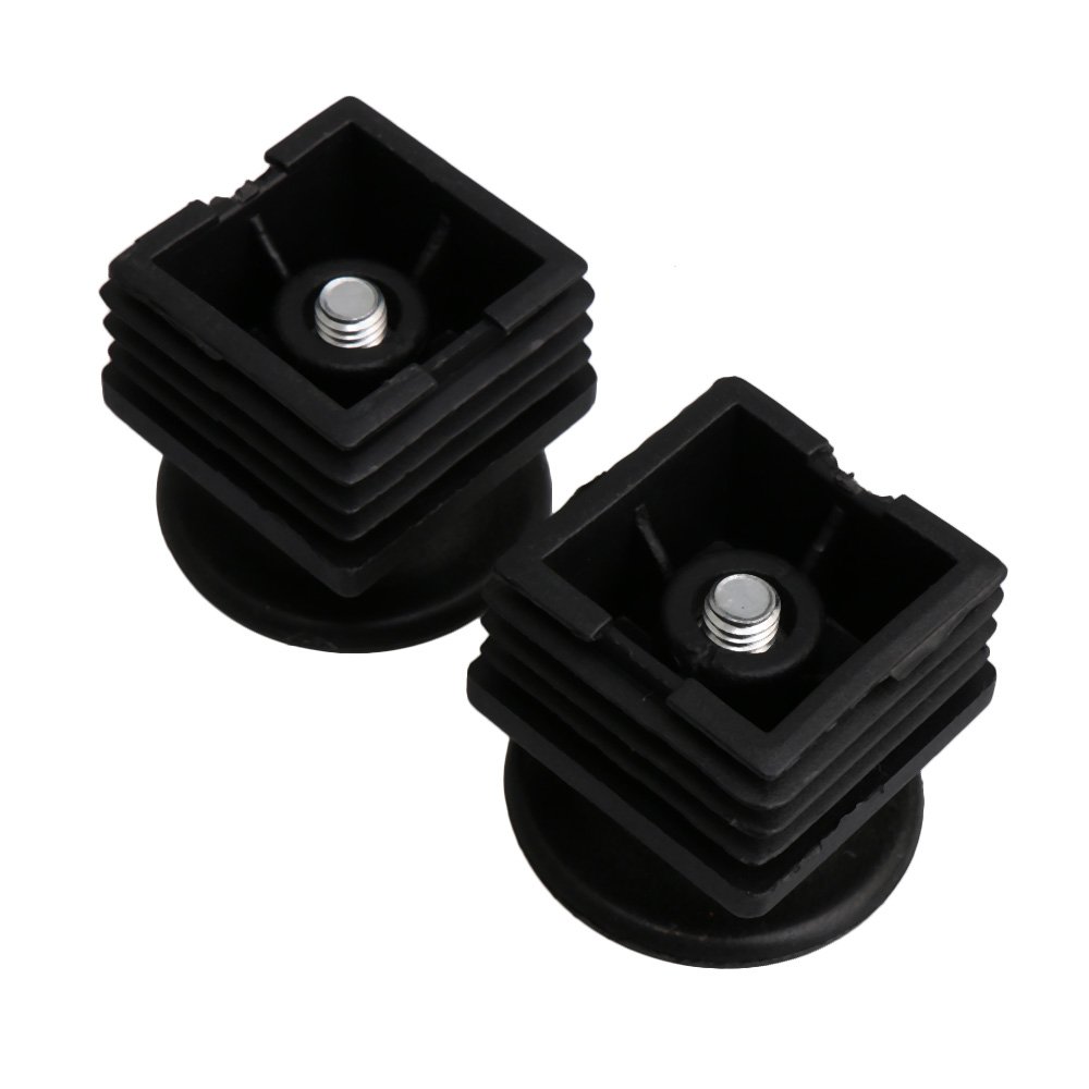 BQLZR Tapones De Rosca M8 Para Patas De Muebles (10 Uds): Nivelador De 40x40 Mm Para Tubo Cuadrado