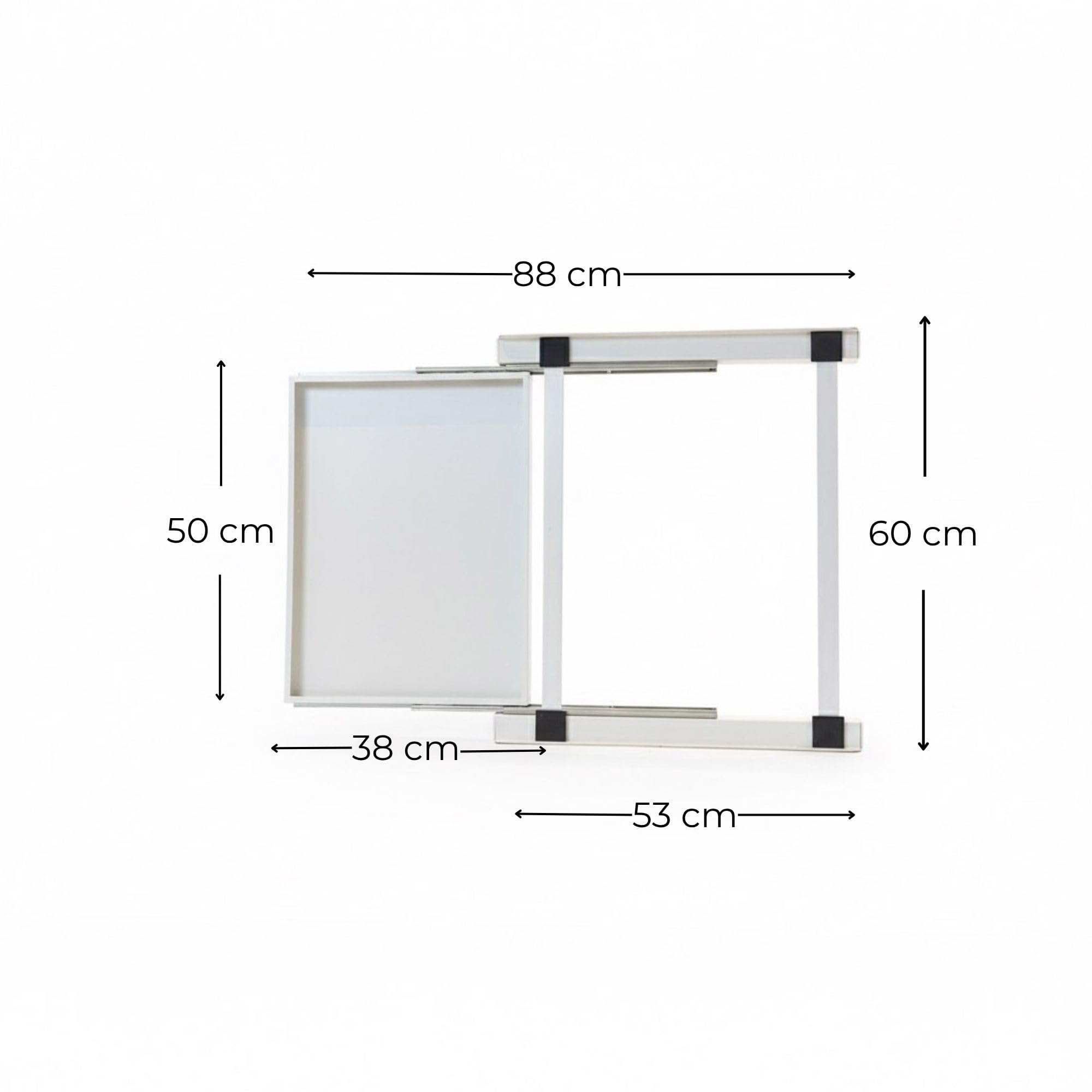 MONDII Kit di Unione Universale per Lavatrice e Asciugatrice, con Ripiano Estraibile, Cinghia di Sicurezza Inclusa, Compatibile 60 cm, Installazione Facile, Struttura Stabile e Antiscivolo