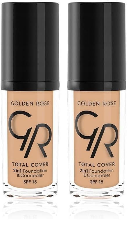 Golden Rose Total Cover 2In1 Foundation&Concealer No:04 - Fondöten (2 paketi)