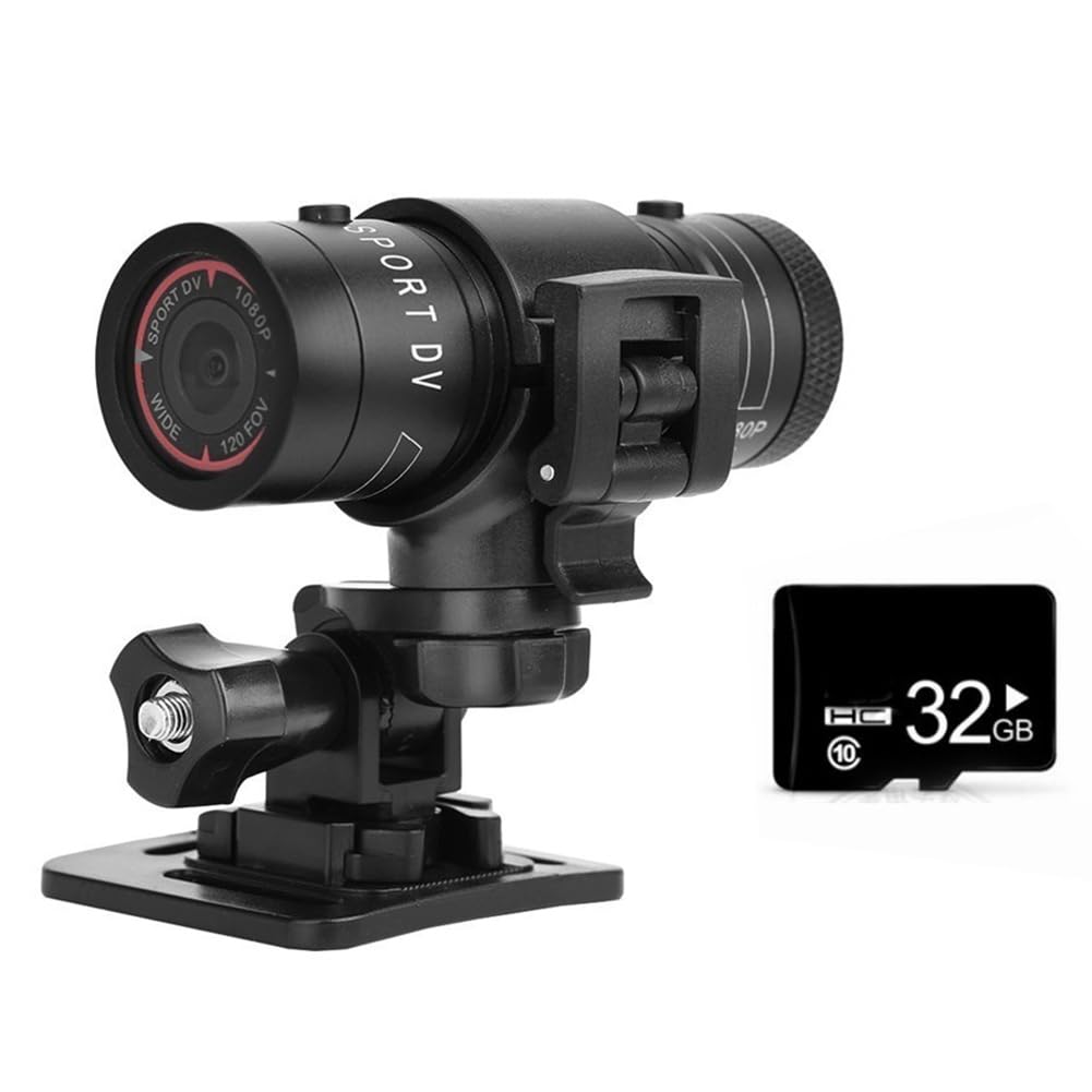 F9 Mini Sports Camera 1080P 200W Outdoor Equitazione da Moto Sport DV Videocamera Videocamera per Bicicletta Impermeabile