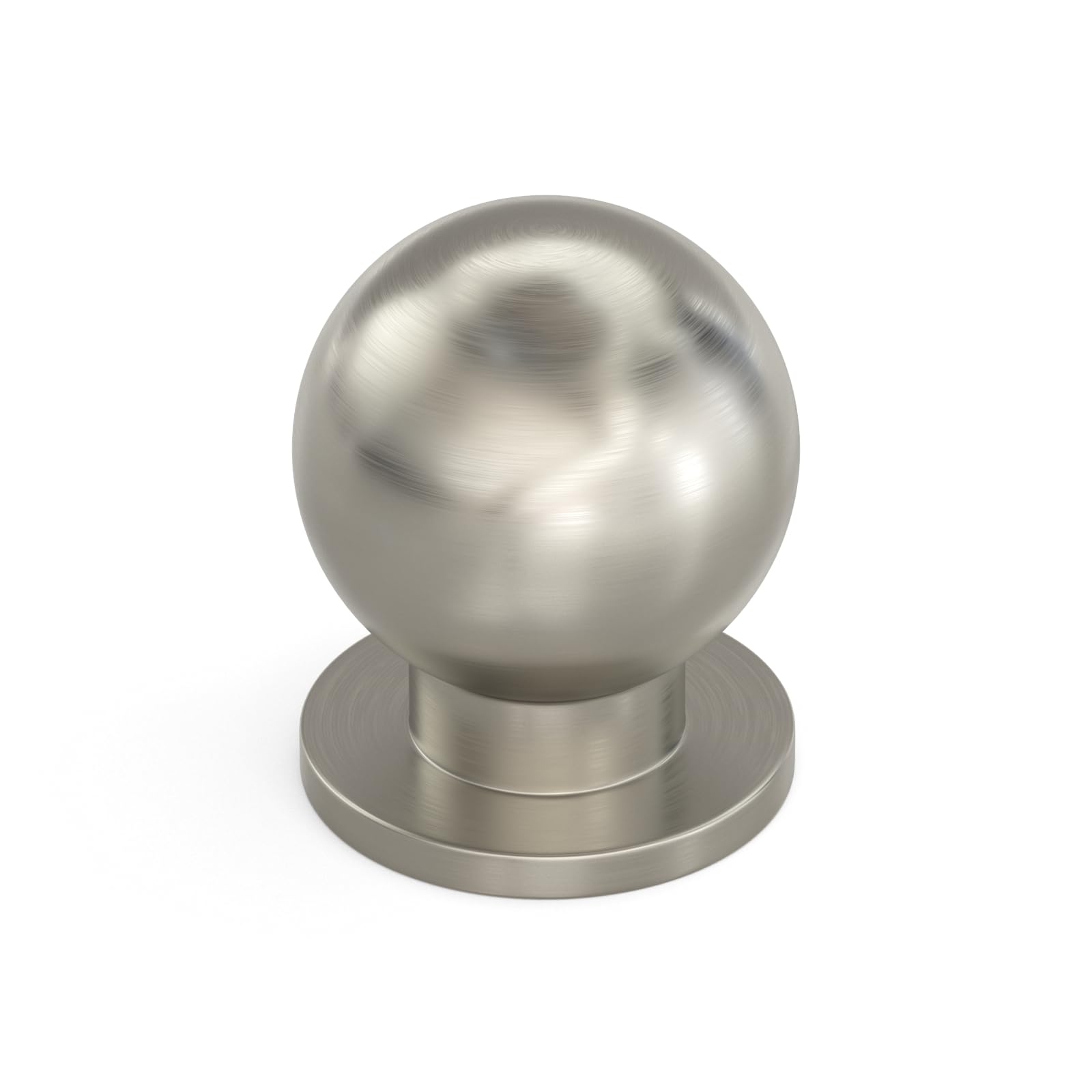 LONTAN 20 Pack Brushed Nickel Kitchen Cabinet & Drawer Knobs - Bathroom Cupboard Knobs - Aluminum Alloy Silver Finish