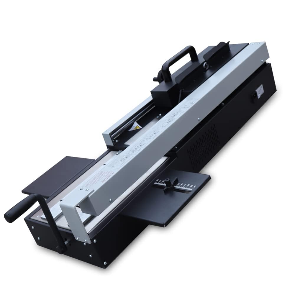Encuadernadora de sobremesa A4 con Cola termofusible: 1200 W, Capacidad de encuadernación de 4 cm, 220 V, inalámbrica, Ideal para encuadernación Profesional de Documentos y Libros.