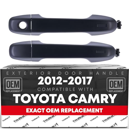 Exterior Front Driver & Passenger Door Handle - Compatible with 2012-2020 Toyota Yaris, Prius C, Camry, Auris, 86, C-HR; 2013-2015 Subaru BRZ; 2016 Scion FR-S, Scion iM - Primed Black - OEM 692110609