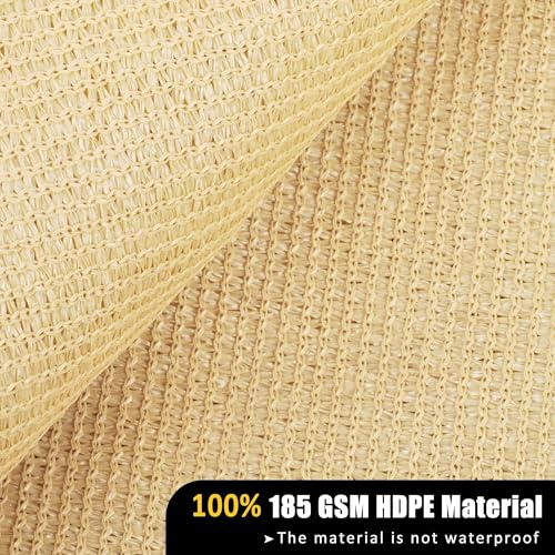Gardenexpert23x23sunshadesailwithgrommetslargesquarecanopyshadecoverforpatiogardenoutdoorbackyardsand  Urban Country Home Decor Garden expert 23×23 sun shade sail with grommets large square canopy shade cover for patio garden outdoor backyard sand  urban country home decor