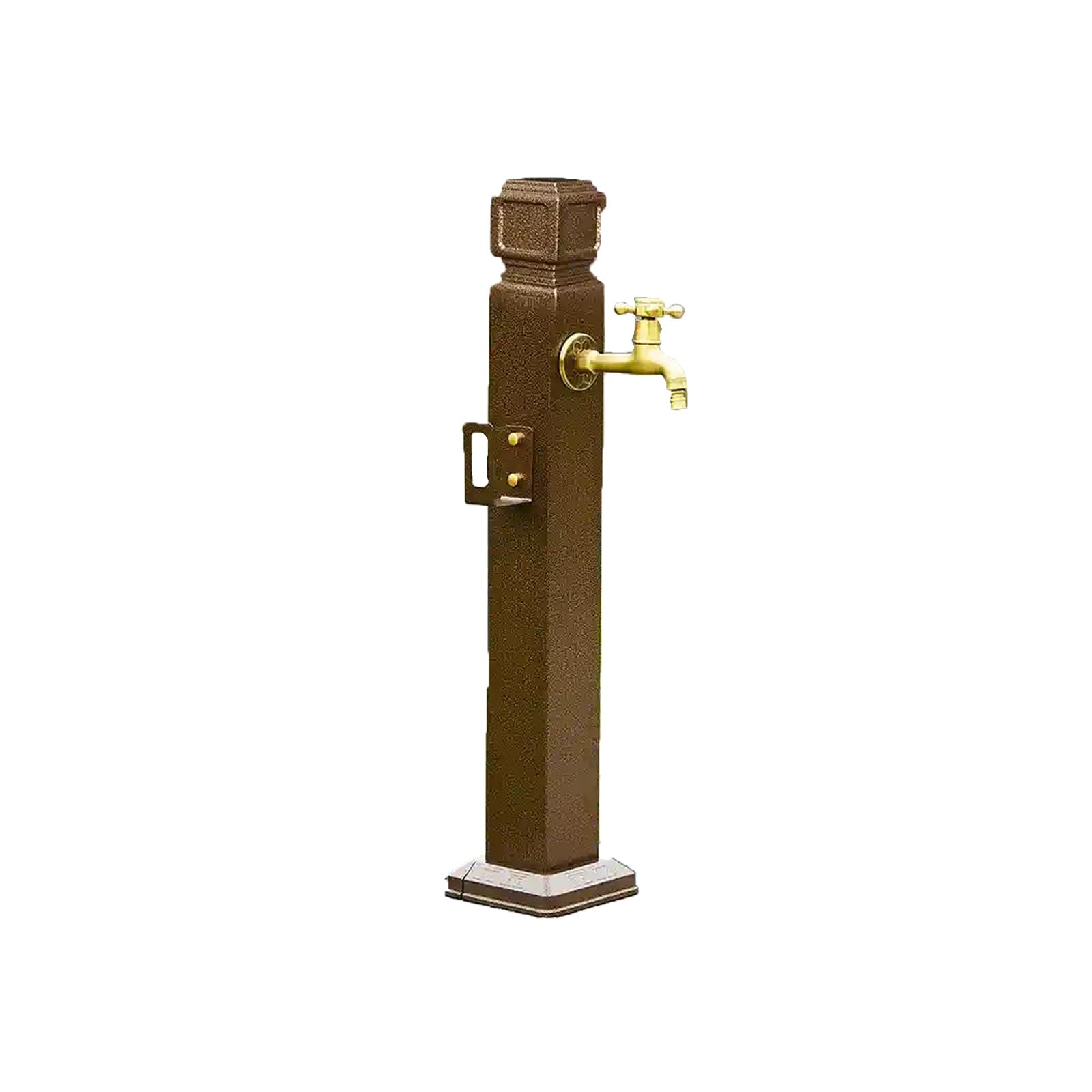 WOTZOV Outdoor Water Column With Double Faucet, 37.4In Vertical Garden Irrigation Hydrant, Freeze Proof Courtyard Column, Garden Faucet For Efficient Watering，60cm/23.6in B