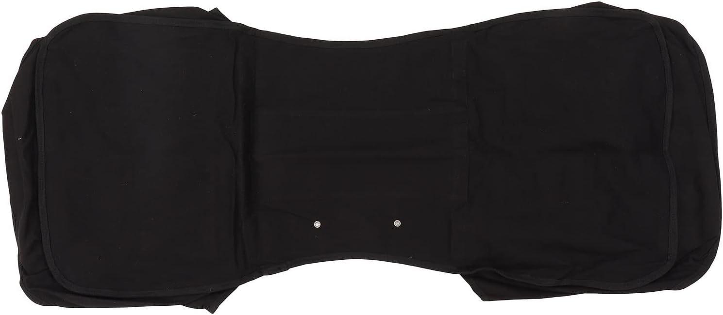 Bicycle Rear Seat Carrier Bag Canvas, Double Compartments, Durable Waterproof Bike Saddle Pack for Outdoor Travel and Commuting - Safe Double Buckle Design, Fits Most Adult Bikes