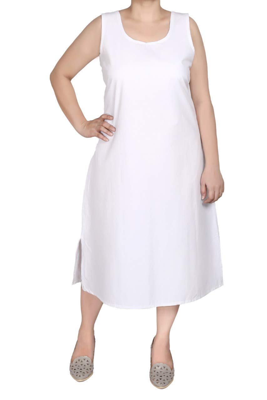 purvis Karkhana women cotton Kurti Camisole non stretchable comfortable inner rich patticoat loungewear night long slip-picture-14