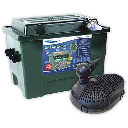 Lotus Green Genie Triple Kit 48000: Filter, UV & Olympus Pro Pump 10000