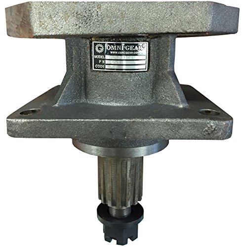 Omni Gear MDH40 Mower Spindle Bearing Housing 2" 15 spline out/1" 14