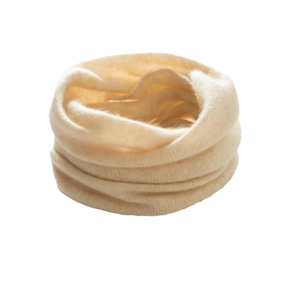 Bufanda de cachemira suave y cálida de invierno para mujer, bufanda de cuello para mantener caliente