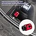 ZNDAW 4PCS Tire Valve Stem Caps, Aluminum Alloy Car Wheel Valve Covers Leak-Proof Tyre Air Caps, Unique Shape Stem Covers Personalized Decoration for Most Trucks SUVs Motorcycles (Red)