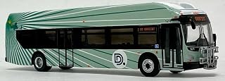 New Flyer Xcelsior Detroit Department of Transportation Iconic Replicas 1/87 Scale-HO Scale