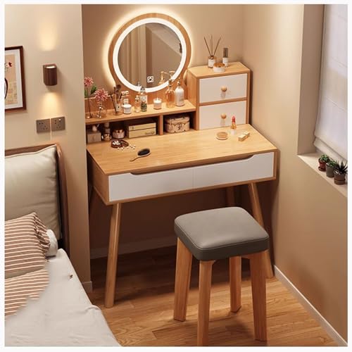 Questo versatile tavolo da toeletta offre due opzioni di illuminazione per soddisfare le tue esigenze, sia di giorno che di notte. Progettato per le routine quotidiane di trucco, fornisce l'illuminazione perfetta per migliorare la tua bellezza. Migliora la tua esperienza di vanità con questo pezzo elegante e funzionale, ideale per qualsiasi camera da letto o zona spogliatoio.