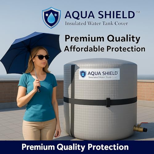 Image of 1000 Litre Aqua Shield Insulated Water Tank Cover | Dual-Layer Thermal Protection | Keeps Water Cool in Summer & Warm in Winter | Prevents Algae, UV Damage & Dirt | Fits 1000L Plastic Tanks