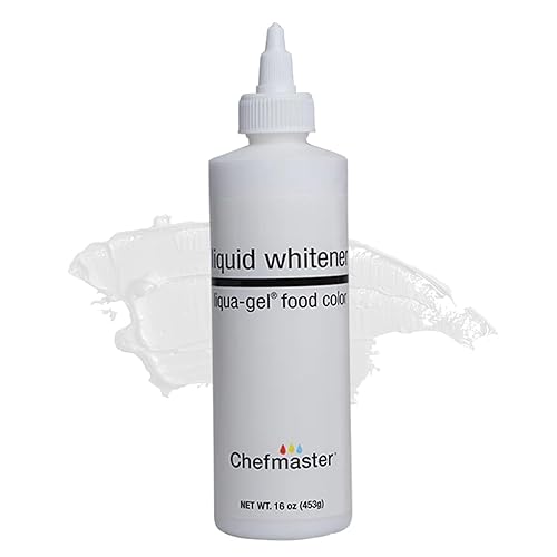 Blanqueador líquido Liqua-Gel colorante alimentario  Blancos y pasteles más brillantes  Tinte de grado profesional  Glaseado, glaseado, manzanas