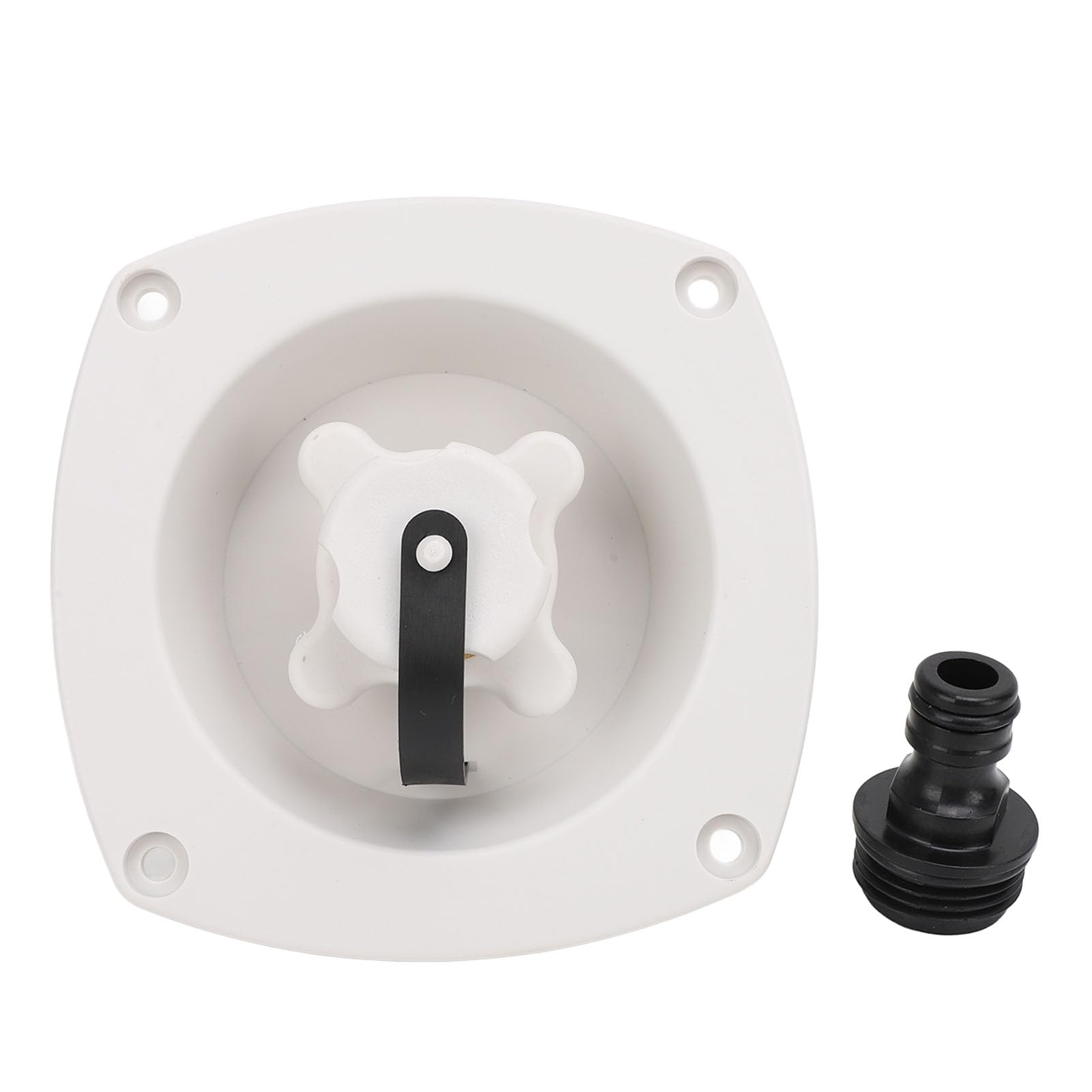 RV City Water Inlet Connector Eficiente Seguridad Mejorada ATV Yacht Yacht ACCESORY (White)