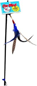 GoCat Da Bird Pull 2 Piece Pull Apart Rod &amp; Bird, Handmade in The USA (1 Bird)