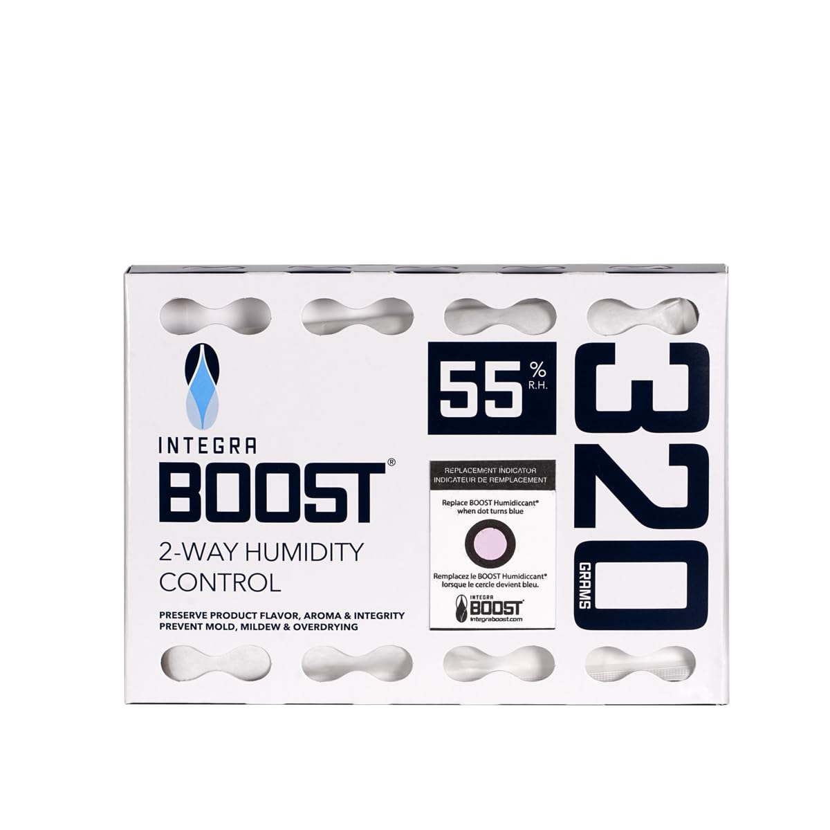 Integra Boost 2-Way Humidity Control, 55% 320G 5 Pack, White, IB-B32A55R-5