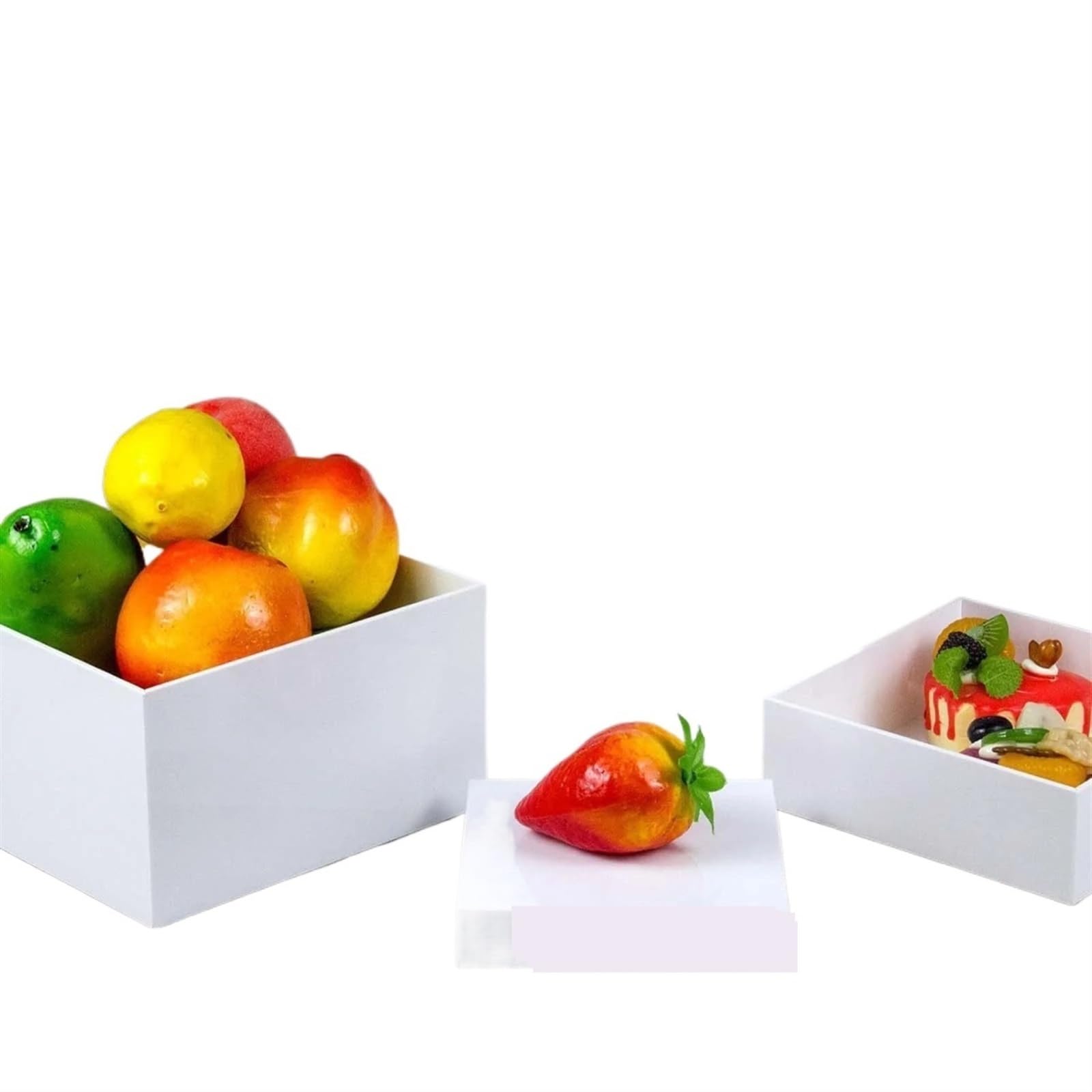 Zymjzbetic Buffet Riser Buffet Riser Cube Cupcake Dessert Display Stand Box Five Sided Storage for Food Platters for Food Display