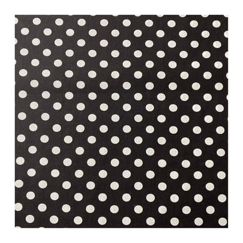 Tissu à pois matériel couture imprimé coton popeline pour vêtement bricolage