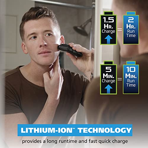 Wahl Compact Rechargeable Lithium Ion Shaver Kit With Hygienic Rinseable Foils & Cutter Bar With Dual Flexible Foils That Move With The Contours Of Your Face - 7065 #TOP6