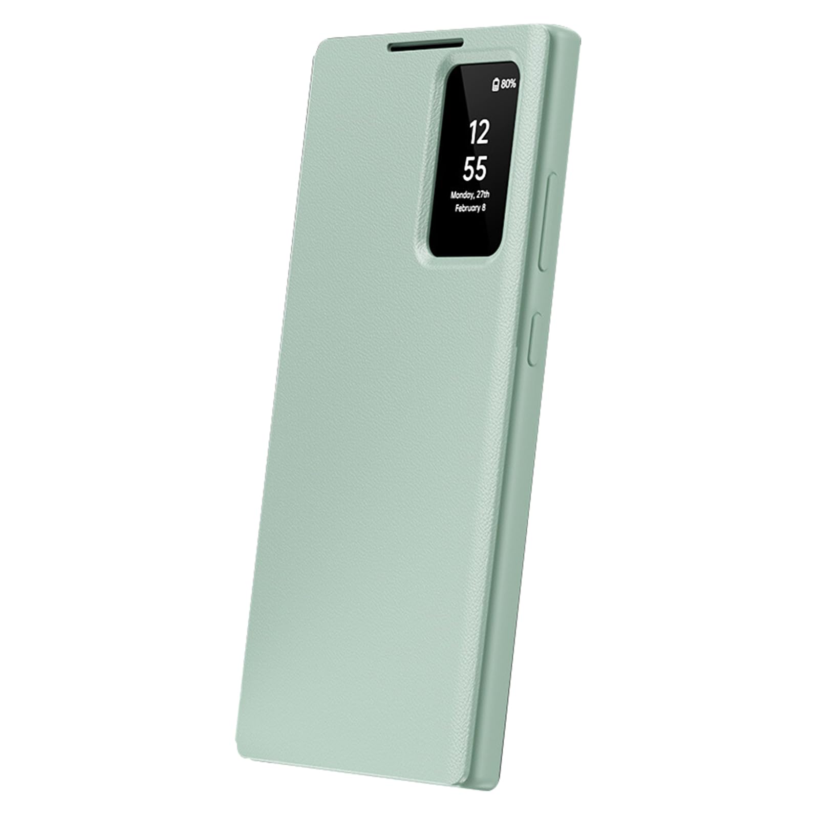 Etui do Samsung Galaxy S26 Ultra/S26+/S26, skórzane etui z okienkiem i przegródką na karty, etui z klapką, odporne na uderzenia, zielone, S26 Ultra