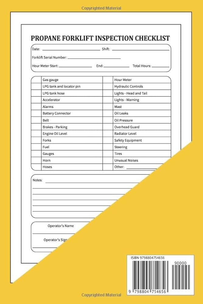 propane-forklift-inspection-checklist-log-365-pages-propane-forklift-log-book-with-daily-inspection-propane-forklift-kit-joseph-9798804754656-amazon-com-books for Printable Free Weekly Forklift Inspection Checklist Template Propane Forklift Inspection Checklist Log: 365 Pages Propane Forklift Log Book With Daily Inspection: Propane Forklift Kit, Joseph: 9798804754656: Amazon.com: Books for Printable Free Weekly Forklift Inspection Checklist Template