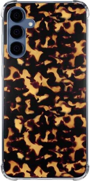 Skinit Clear Phone Case Compatible with Galaxy S24 - Tortoise Shell Design