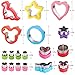 18pcs Sandwiches Cutters set, Mouse & Dinosaur & Heart & Star Shapes & Round Shapes etc Sandwiches Cookie Vegetable Fruit Cutters-Food Grade Stainless Steel Cookie Cutters Mold for Kids