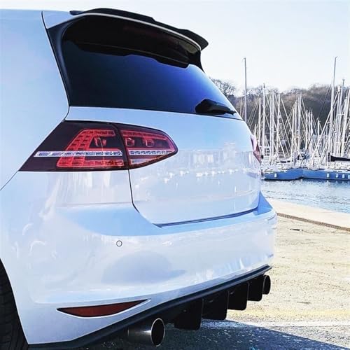 Aileron de voiture Golf 7 MK7 diffuseur arrière aérodynamique noir brillant