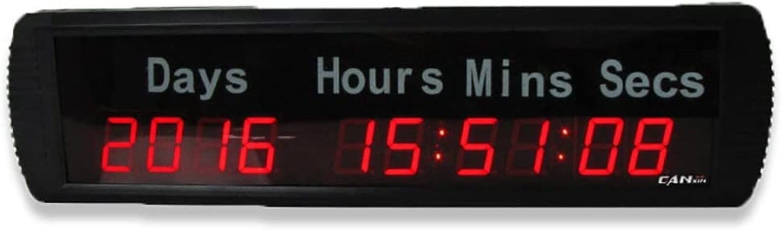 CLoxks 1,8 Zoll LED Tages Countdown Uhr, Digitale Wanduhr, Countdown, 10 Ziffern, LED Countdown Timer, 24 Stunden Digital Timer, Tage, Countdown Uhr für Labor, Stunden Minuten Format