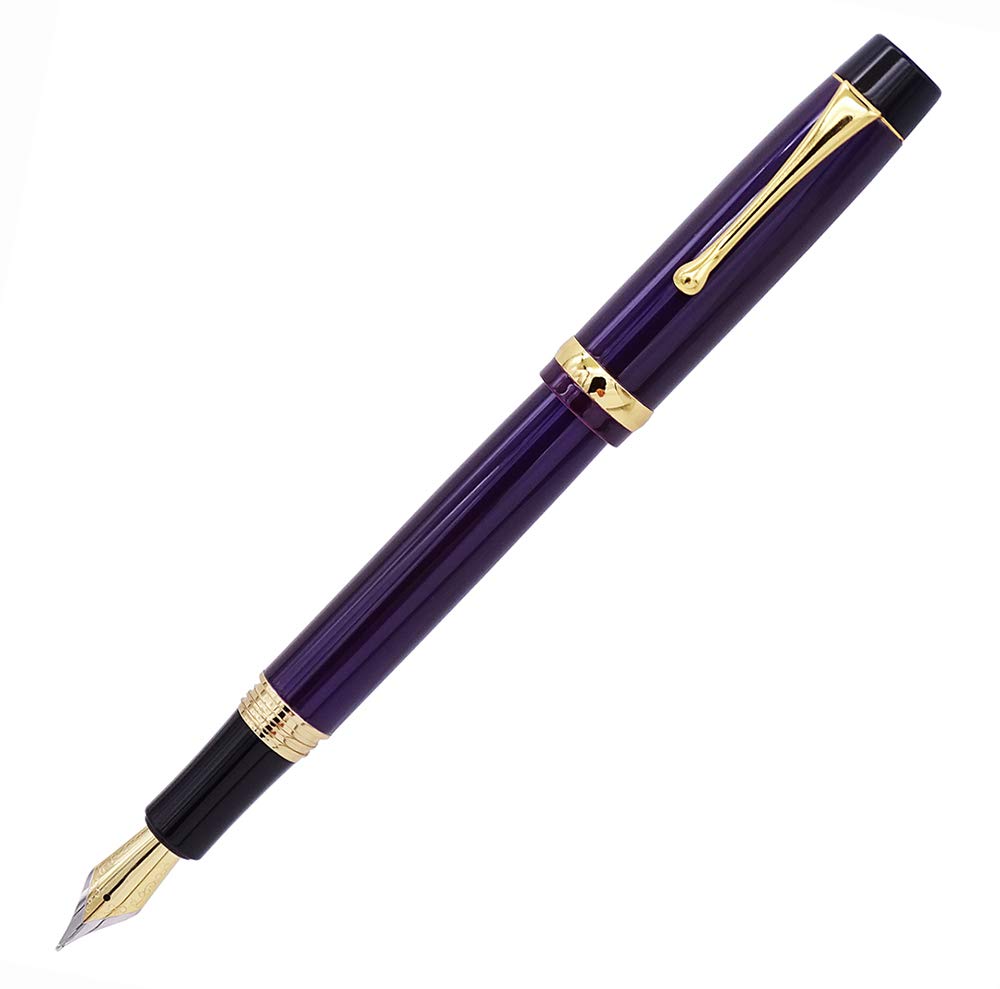 Jinhao Stylo plume en métal violet avec convertisseur de recharge