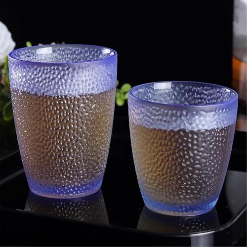 Vasos de agua acrílicos de diseño texturizado elegantes y resistentes 5