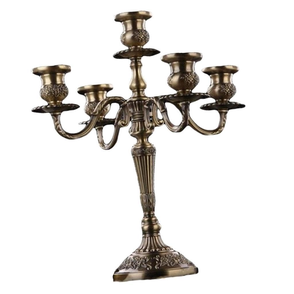 TWISAXC Candle Candlestick Decorative Metal Options Elegant Centerpieces During Wedding Celebrations 14.37inch Tall. Used As Home Candle Wedding Centerpieces Metal Holders