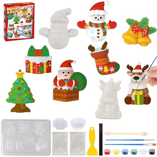 YAOZUP Figuras para Pintar, Juego Manualidades de Yeso, Figuras para Pintar Niños, Escayola Manualidades Figuras Escayola, Figuras de Escayola para Escayola y Pintura (Unicornio)