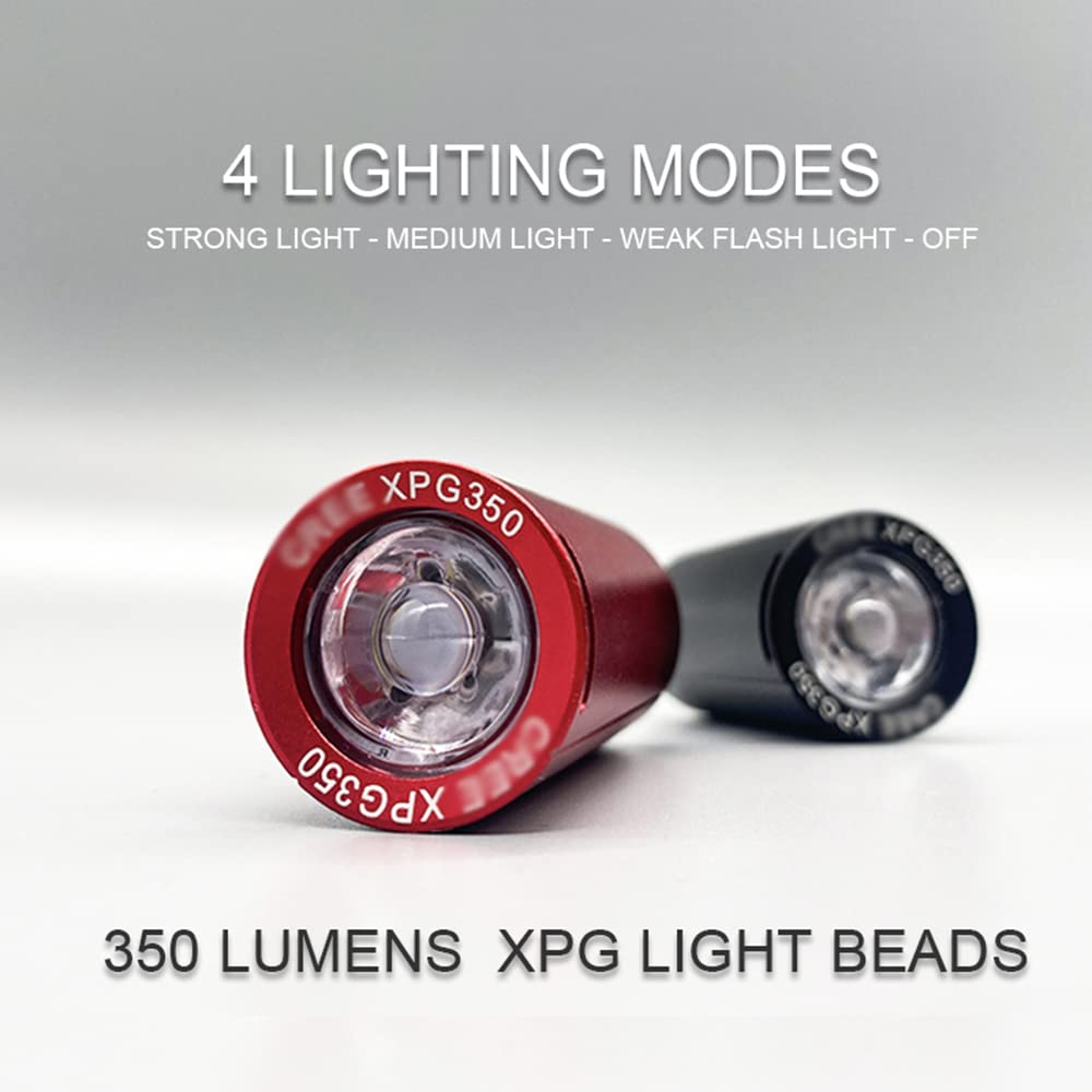 Mini Faro per Bicicletta con Ricarica USB Impermeabile, Luce LED Anteriore e Posteriore per Bicicletta, Accessori per Torcia.