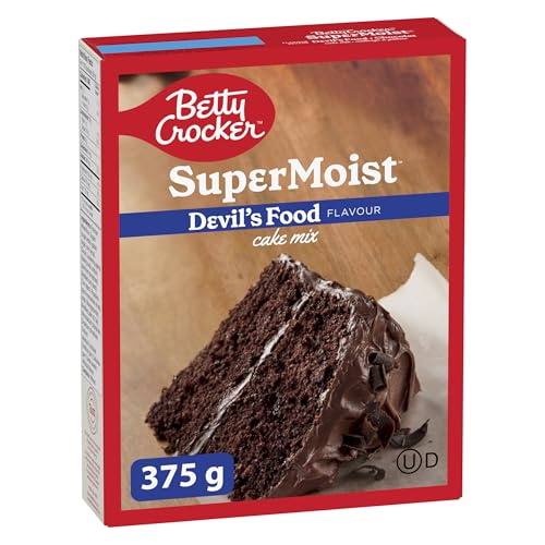 BETTY CROCKER - Mezcla para tartas, sabor a chocolate súper húmedo, paquete de 375 gramos de...