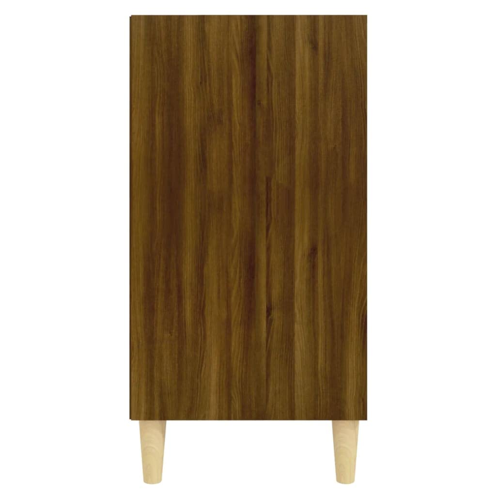 vidaXL Aparador Entrada Pasillo Vestíbulo Recibidor Armario Auxiliar Alacena Mesa Consola Decoración Mueble Contrachapada Roble Marrón 57x35x70cm