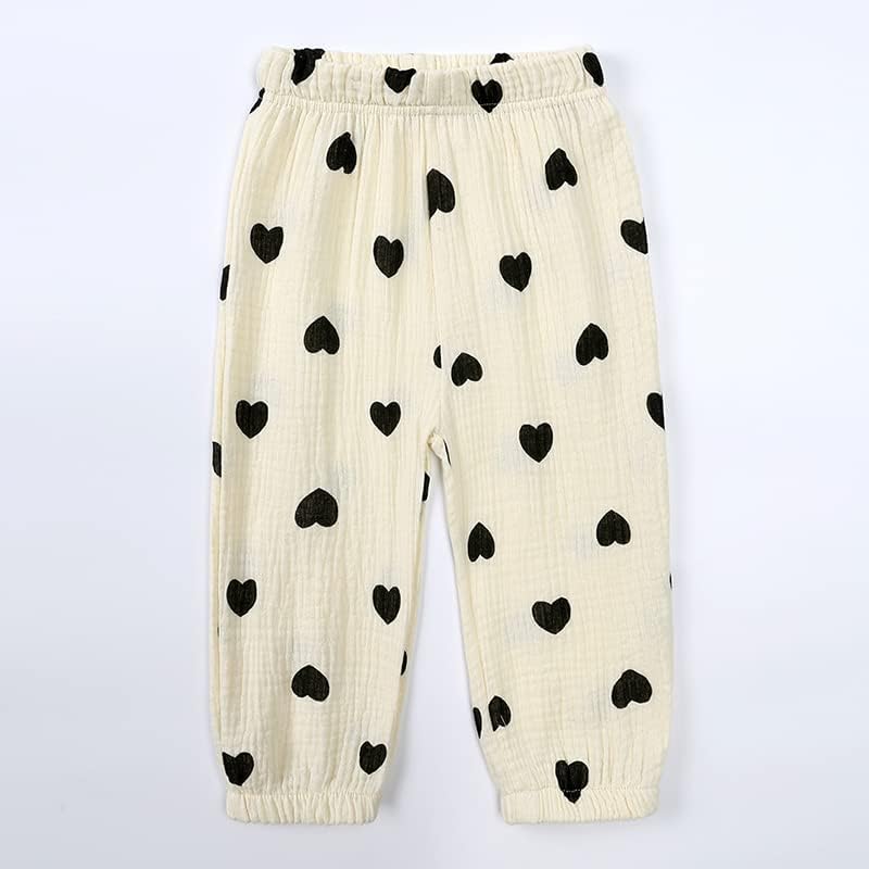 MYGBCPJS Baby Boys Girls Cotton Linen Trousers Kids Casual Ankle Pants Loose Long Bloomers - Image 4