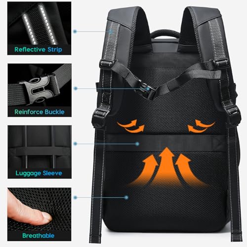 Image of BANGE Sleek Fashion Backpack Combines Anti-Theft Security with Lightweight Comfort for Trendy Travelers
