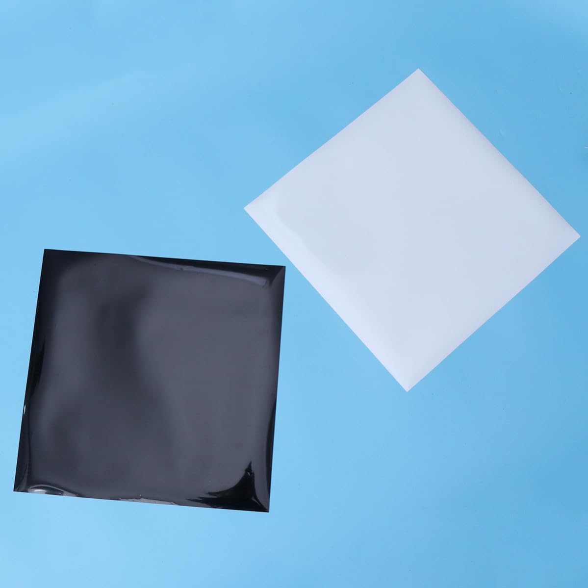 2pcs PU Heat Transfer Vinyl Black White for Fabrics and Baseball Caps